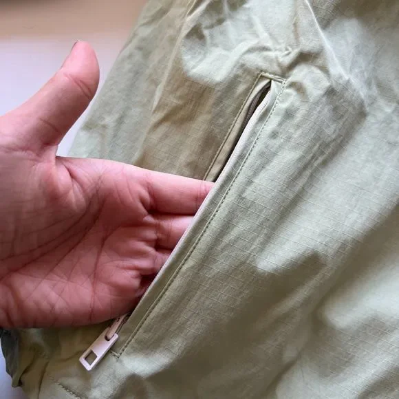 Madewell Light Green Hiking Hoodie Cropped Jacket Size Small - Picture 3 of 10